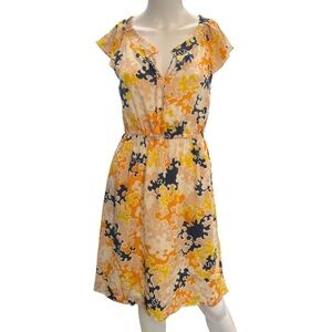 Anthropologie Vanessa Virginia Puzzled Pieces Silk Dress Size 0